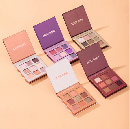 NEW BEAUTY GLAZED 9 Color Shimmer Matte Eyeshadow Palette Cosmetics Eye shadow makeup