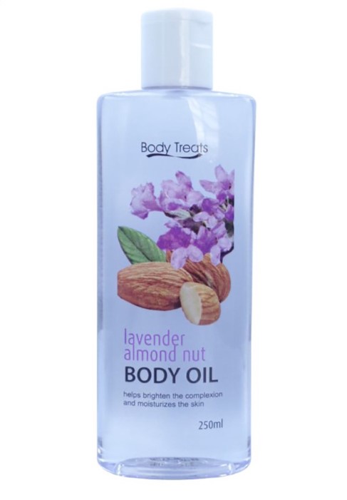 Body Treats Body Oil Lavender Almond Nut 250ML