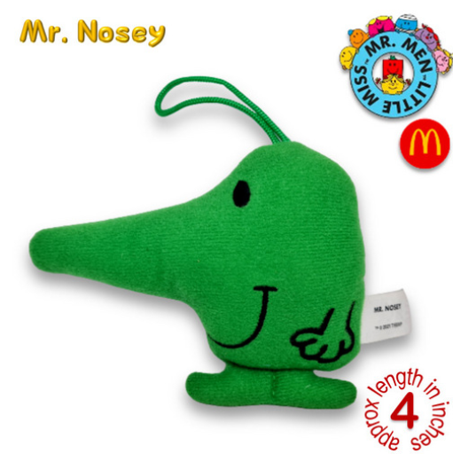 Mr Men Little Miss 2001 McDo Hanging Plushies Bag Charm Stuffed Toys M46