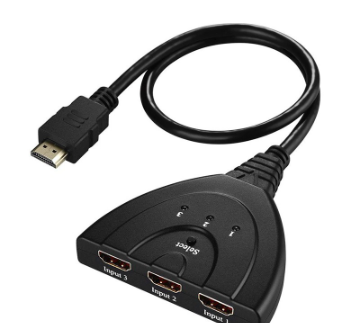 Mini 3 Port HDMI Splitter Adapter Cable 1.4b 4K*2K 1080P Switcher