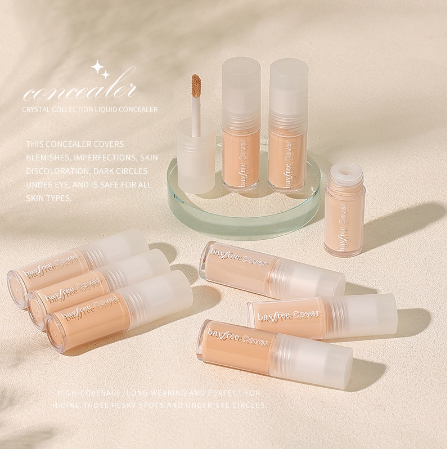 Bayfree Waterproof Liquid Acne Concealer Matte Full Coverage Long Wearing Concealer Flawless Natural Face Makeup Crystal Collection
