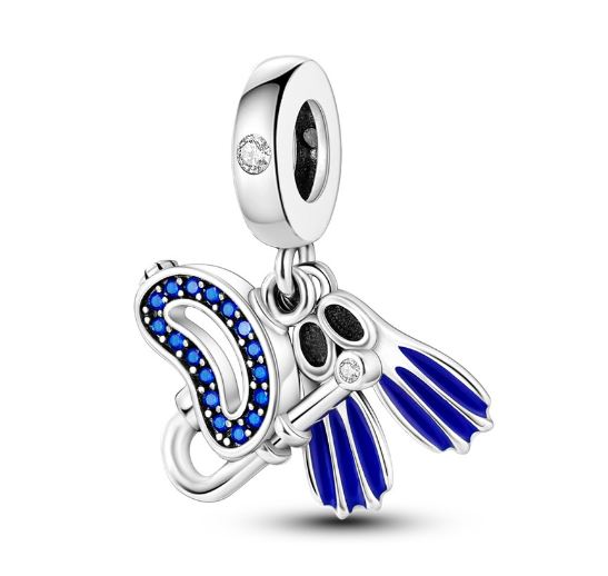 S925 Silver Charm Gorgeous Firework Beads Suitable For Pandora Bracelet Necklace Exquisite Bricolage Jewelry d2