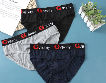 1pc High-Quality Men's Cotton fashion Briefs Underwear G-Body Random Color