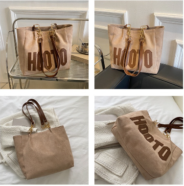 Mumu 3059 Japanese Woman Tote Bag With Zipper Large Capacity Chain Shoulder Bags For Women