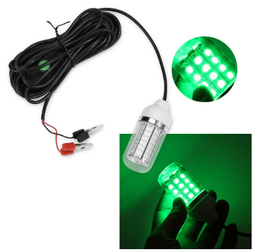 LED Under water light for fishing 100W Green Underwater Fish Finder Lamp Attracts Fishing Accessories