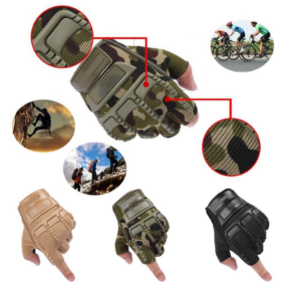 Bitak Tactical Motorcycle Gloves Half Finger Military Army Fighting Combat Mittens Outdoor for Men