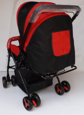 Baby Angel Heavy Duty 3-WAY Baby Stroller NAHIHIGA, NAUUPO AND REVERSIBLE HANDLE ST7301 RED