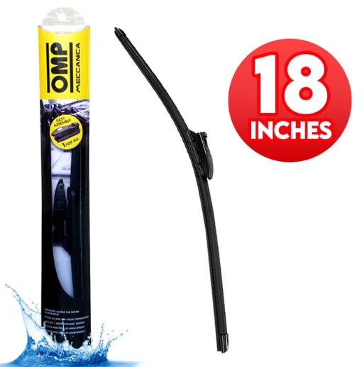 OMP Flat Wiper Blade 18"/450mm OMP160118 Banana Type