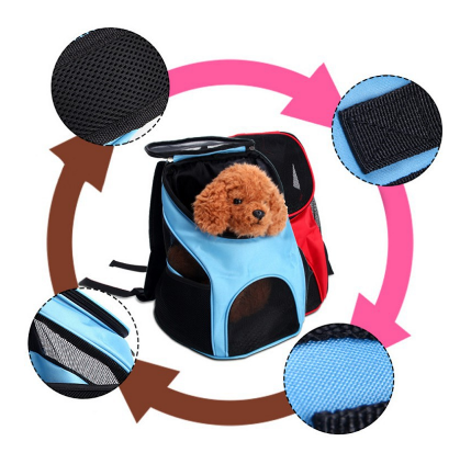 [Specials]Pet Carrier Backpack Portable Breathable Grid Bag for Travel