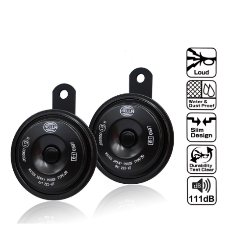 Motorcycle Car Hella Horn Original Horn Set 350Hz / 420Hz 111dB 12V Universal Horn
