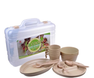 Outdoor camping portable cutlery set Tableware combination