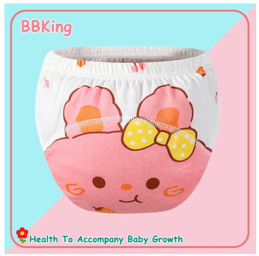 BBking 0-3T Children's Training Pant Cotton Antibacterial Breathable Washable Baby Diaper Pants TP2