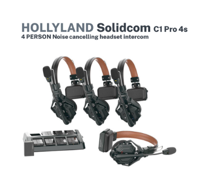 Hollyland Solidcom C1 Pro - 4S 4-Person noise cancelling headset Intercom