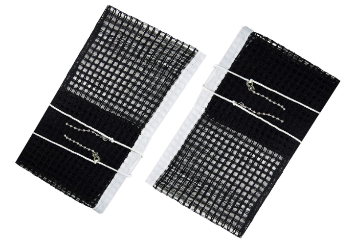 Ping Pong Nets Replacement, with Chain Tension Table Tennis Nets for Any Table 60 to 72 Inch, 2 Pack Black