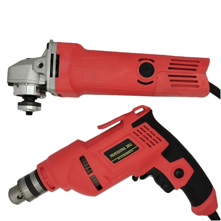 2 in1 set Multifunctional Forward Adjustable Hand Electric Drill + High Power Angle Grinder Set