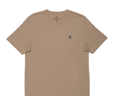 GIORDANO Men's Classic Man Tee T-Shirt  - 08 - White Pepper