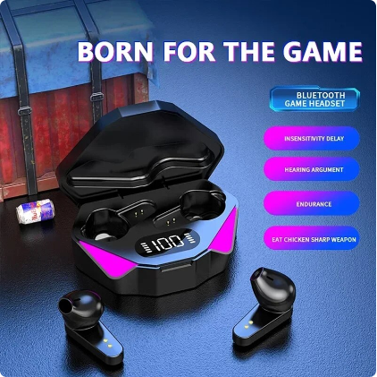 NEW X15 TWS Earphones Bluetooth Wireless Gamer Headphones 65ms Low Latency Earbuds Fone Gamer Headset Gamer with Mic Handfree