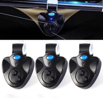 Fishing Rod Bite Alarm LED Indicator/ Fish Bite Sound Alarm Bell/ Sensitive Fishing Alarm Tackle Tool