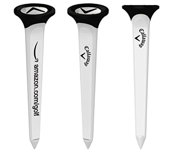 Callaway Par-Tee Plastic Golf Tees, 10 Pack,White