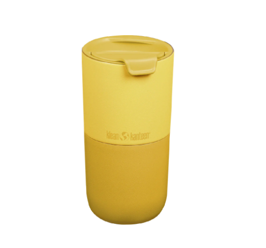 Klean Kanteen Insulated Drinkware Rise Lowball with Flip Lid 16oz, Old Gold