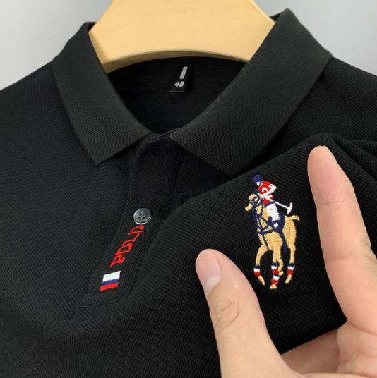 Men's Short Sleeved Polo Shirt Plus Size Lapel T-shirt Summer Half Sleeved Polo Shirts Tees