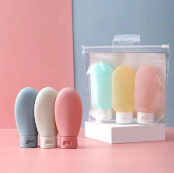Refillable Tubes Set For Shampoo Lotion Facial Cleanser Cream Conditioner Squeeze Liquid Container