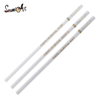 SeamiArt 3Pcs. White Charcoal Pencils For Sketch Carbon Pens Sketch Tools Art Tools