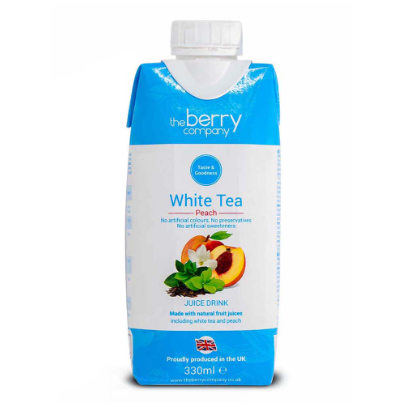 The Berry  Company  White Tea Peach 330ml