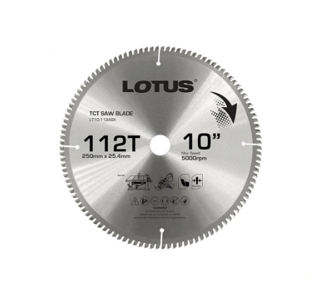 Lotus TCT Saw Blade 10" 112T(ALU) LT10-112ASX - Cutting Tools