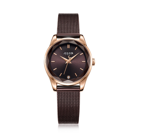 JULIUS South Korea Air Transport Round Stainless Steel Strap Women's Watch Ja 1040 2