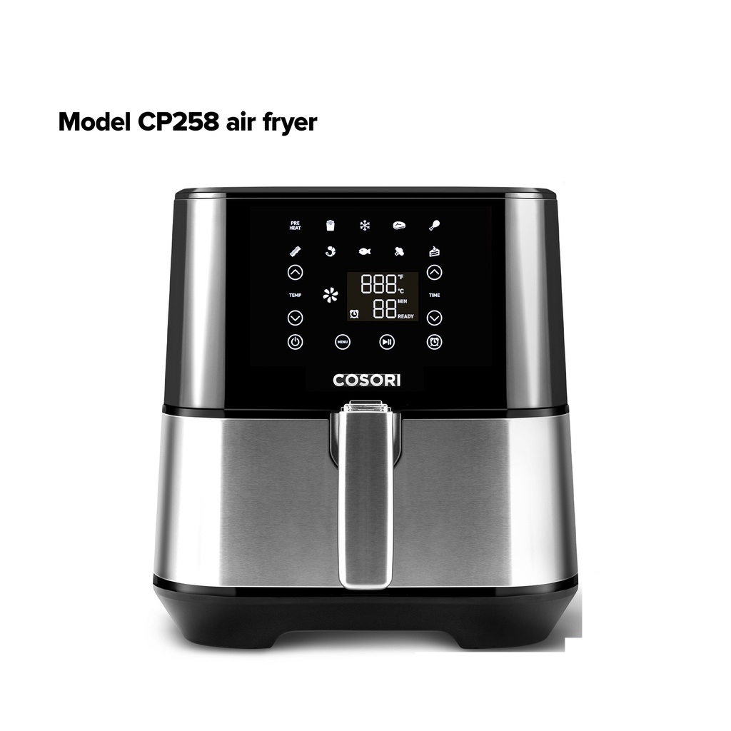 Cosori 5.5L (5.8 Quart) Stainless Steel Premium Air Fryer CP258-AF