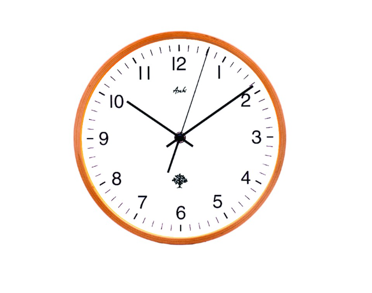 Asahi W 7004 Round Wall Clock 10 Inches