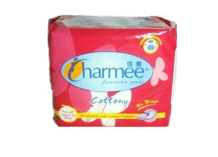 Charmee Cottony feminine Pads for All Types of Flow No Wings 8's