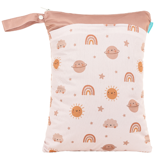 Happyflute Wetbag For Baby Diapers Nappies Waterproof Reusable Diaper Bag With Two Zipper 30cmx40cm S15