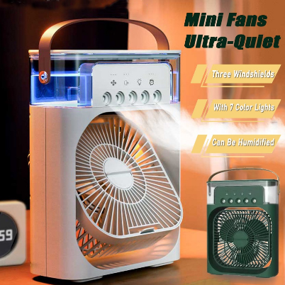 Xiaomi 1 4 in 1 USB Mini Portable Fan Air Cooling Fan Humidifier Purifier Mist Cooler