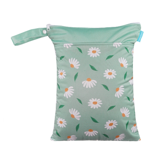 Happyflute Wetbag For Baby Diapers Nappies Waterproof Reusable Diaper Bag With Two Zipper D16