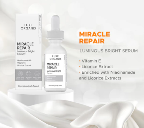 Luxe Organix Miracle Repair Niacinamide 4% Serum 30mL