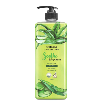 Watsons Aloe Vera Lilac Soothe Hydrate Nourishing Shampoo 1000ml