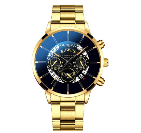 Original GENEVA Men Quartz Watch Casual Waterproof Stainless Steel Watch Men Military Sport Date Watches 2