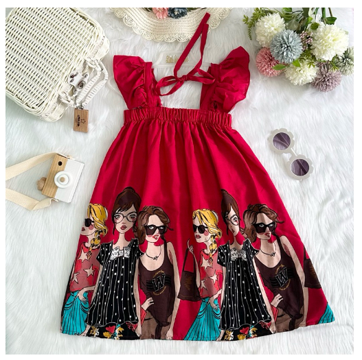 Littlestar Kids Flowy Maxi Summer Dress C8