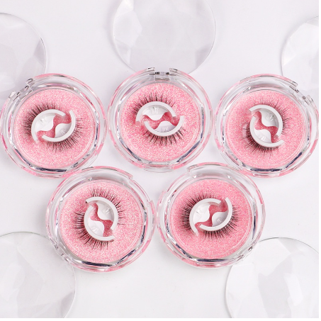 BEAUTY GLAZED Natural False Eyelashes No Need Glue Reusable Self Adhesive Eyelashes 3 Second Easy To Apply