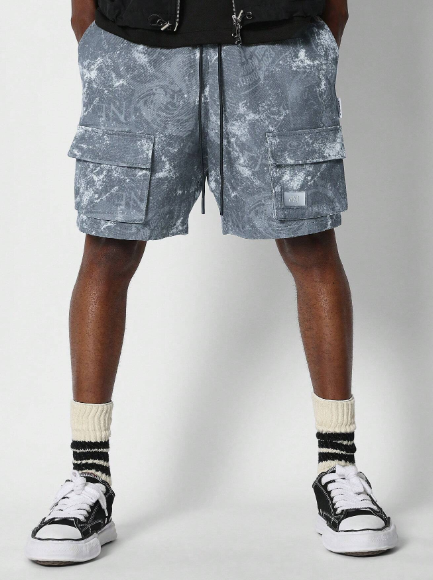 SUMWON Cargo Short With All Over Print