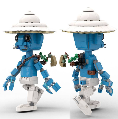 Sta5 Smurf Cat meme Building Blocks Gift For Kids Figure Dolls Toys For Kids We Live We Love We Lie Alan Walker