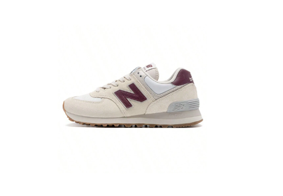 New Balance NB Women's Shoes, 2024 New 574 Series Retro Running Shoes, Wear-Resistant Low-Top Casual Shoes WL574RCF