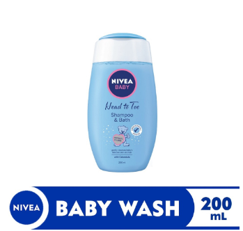 NIVEA Baby Head to Toe Shampoo and Bath 200ML