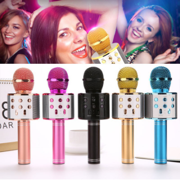 WS858 Microphone Wireless Karaoke Bluetooth Handheld Mic HIFI Speaker