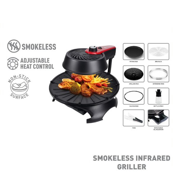 Hanabishi Smokeless Infrared Griller HLRVINFGRILL725