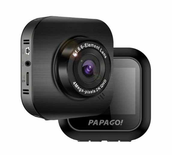 Papago Car DVR Go Safe 130 Plus Dash Camera QHD 2560 x 1440P, F1.6 Apenture, 2.0' ' HD Screen