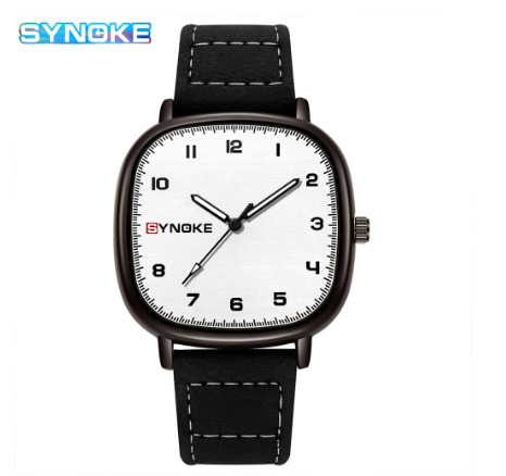 SYNOKE Original Men's Watch Luxury Classic Waterproof Business Fashion Quartz Watch WHITE