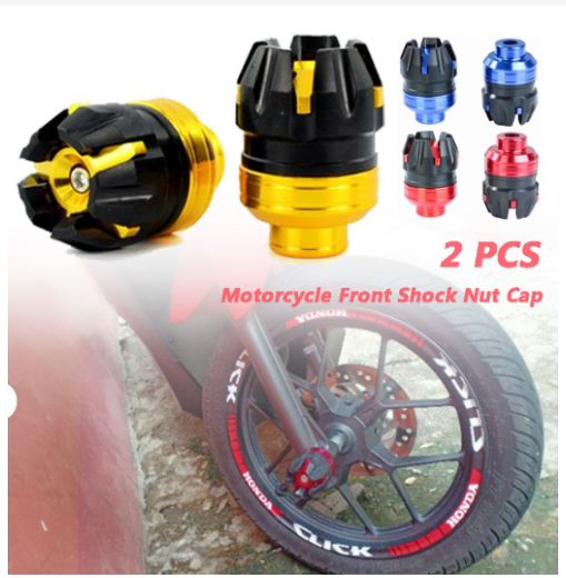 Motorcycle Axle Cap Front Shock Nut Cap Universal 1 Pair